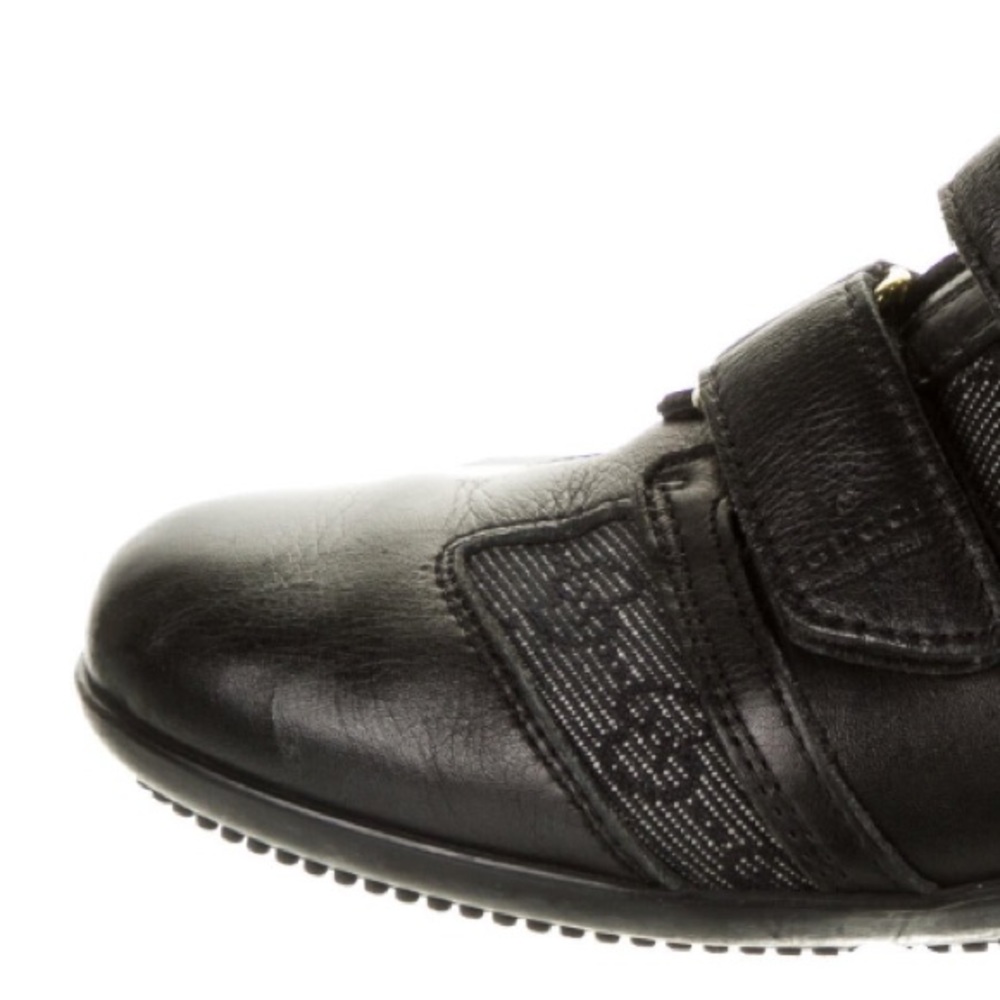 Gucci GG Low Top Denim & Leather Sneakers 7.5 - Picture 10 of 17